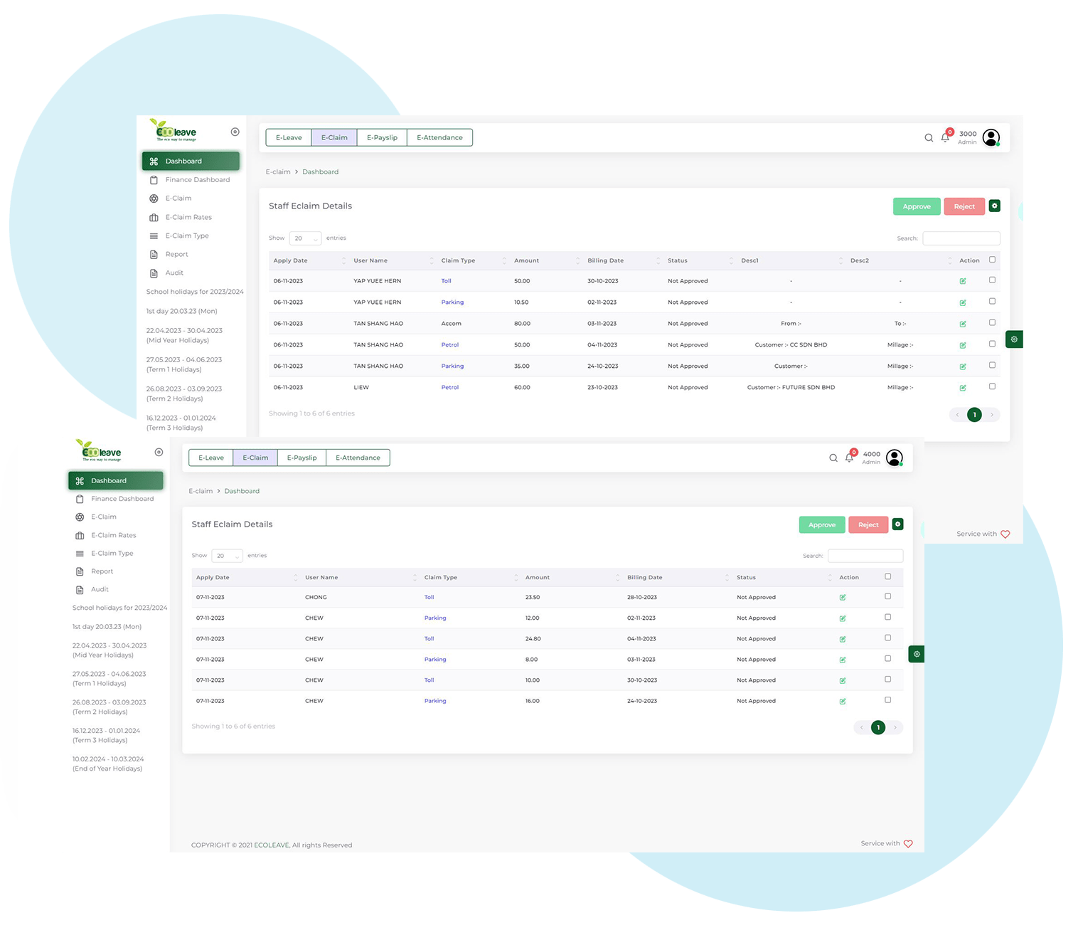 eclaim employee dashboard eclaim employee dashboard